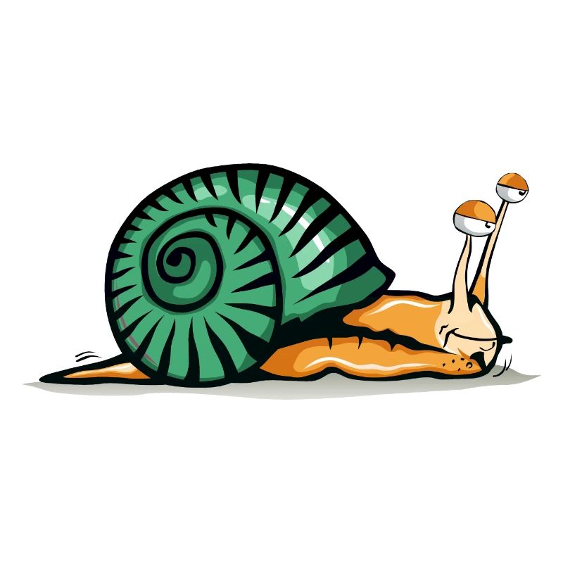 snail drawing fatigue shadow shell