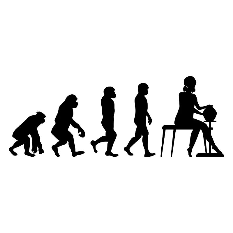 Pottery Ceramics Artist Potter Evolution Humour
