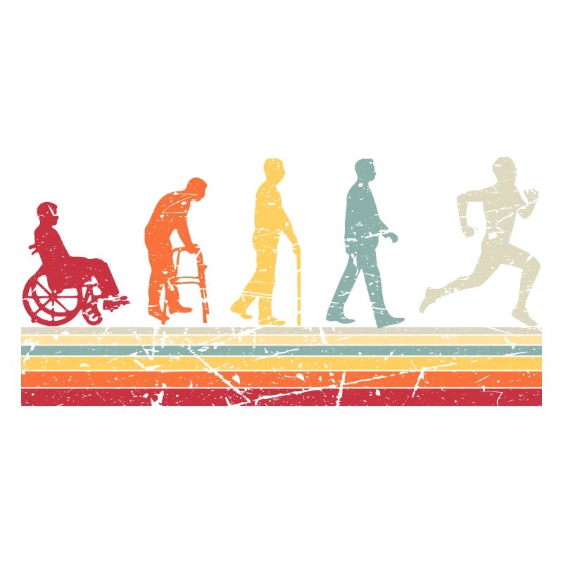 Therapist Human Evolution Vintage Physiotherapist