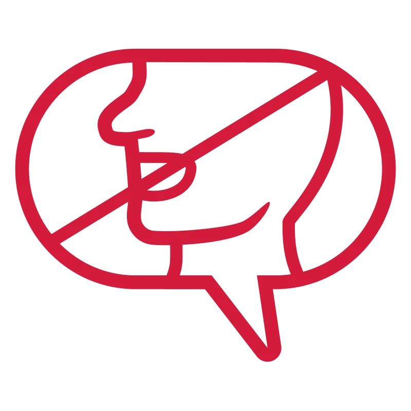Pas d’icône communicante bulle de dialogue
