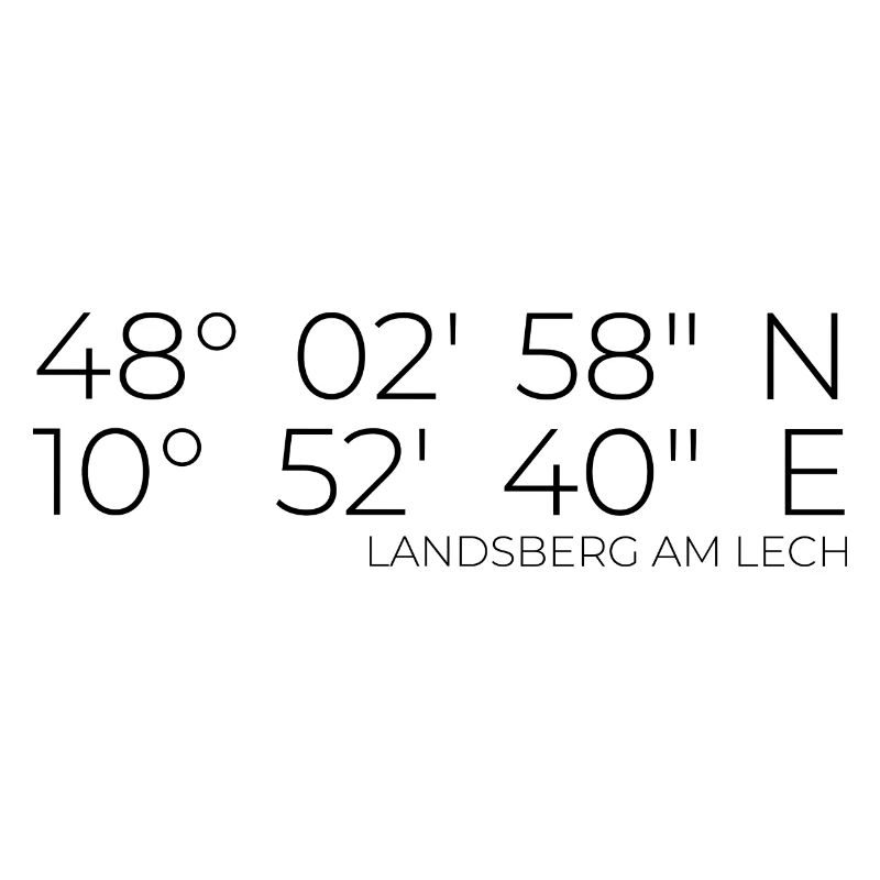 Coordinates Landsberg am Lech