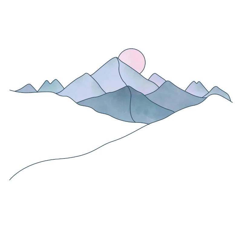 Serene Mountain Sunrise Serene Mountain
