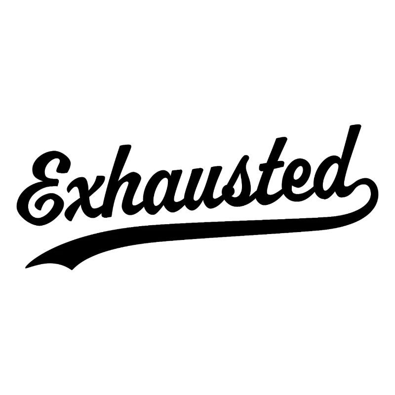 Erschöpft