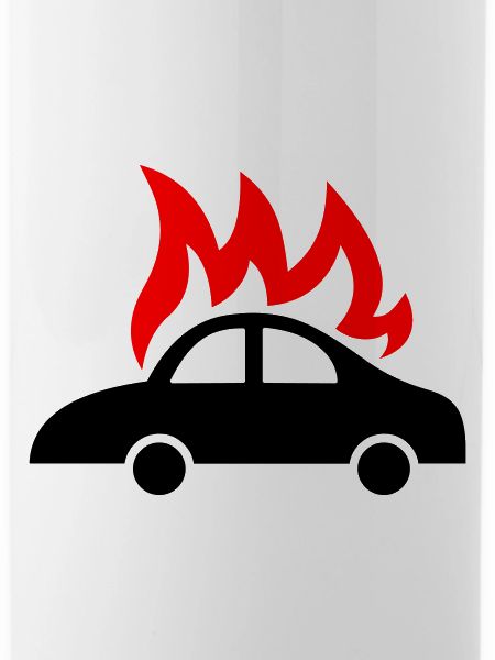 burning car