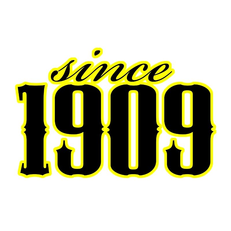 since 1909 (black)