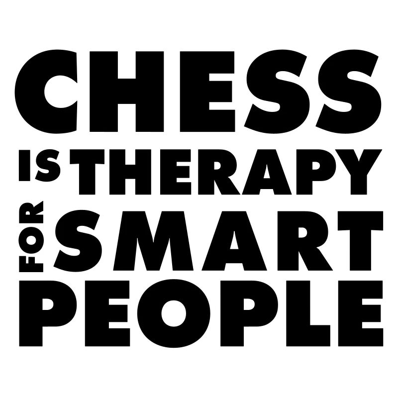CHESS IS THERAPY - T-shirt Echecs - Idée Cadeau