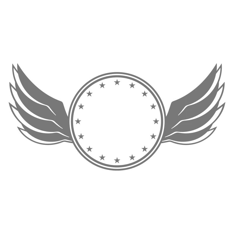 star circle frame round wing ring shield shield
