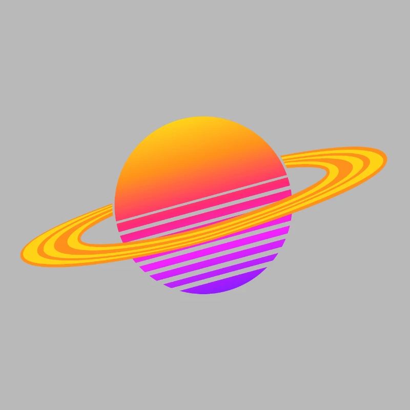 Synthwave Saturne