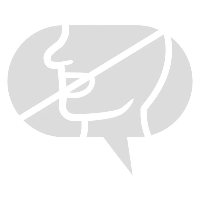 Forbidden Communicate Icon Speech Bubble