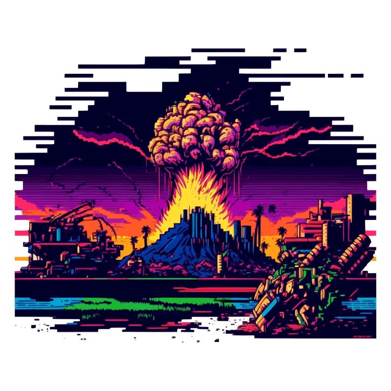 Quand la bombe atomique explose dans le jeu vidéo 8 bits