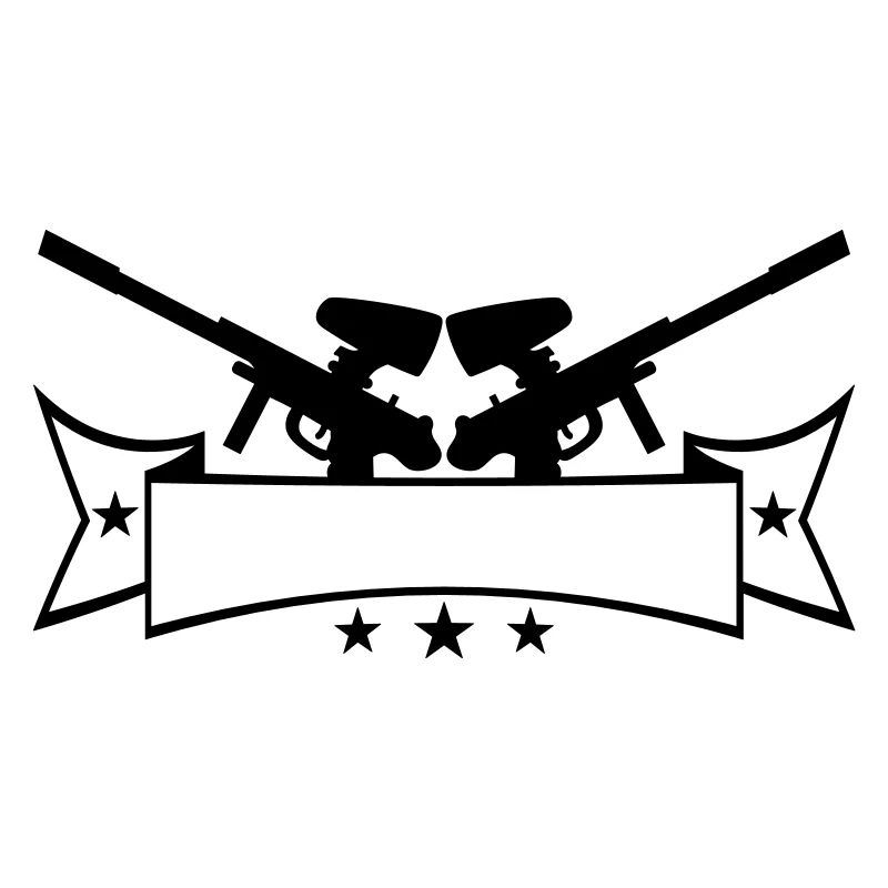 Write banner text 2 weapons aim paintball sp