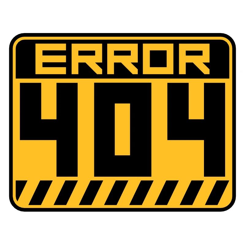 Error 404 Schild Warnung