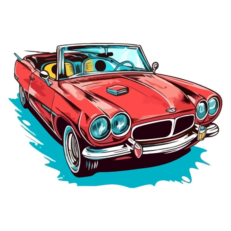 Cabriolet rouge