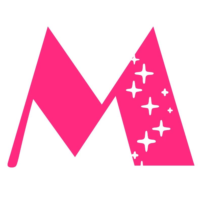 Letter M Glitter
