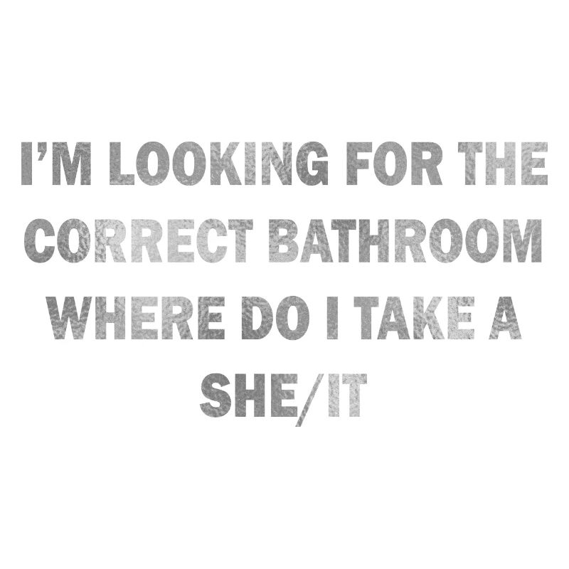 CORRECT BATHROOM TAKE A SHE/IT