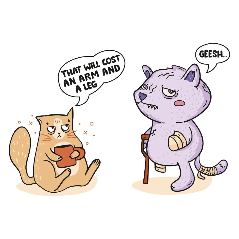 Das kostet einen Arm und ein Bein Lustige Katzengespräche