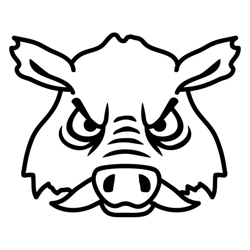 Böse Wildsau Wildschwein Gefährlich Comic Schwein