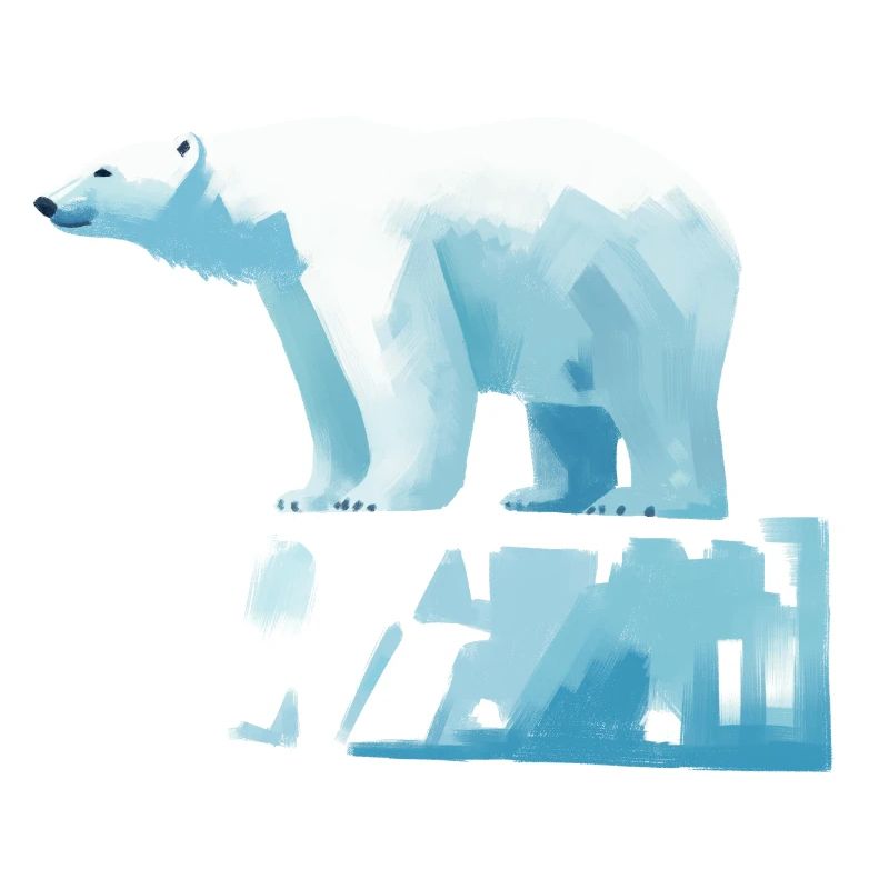 Eisbär auf Eisscholle