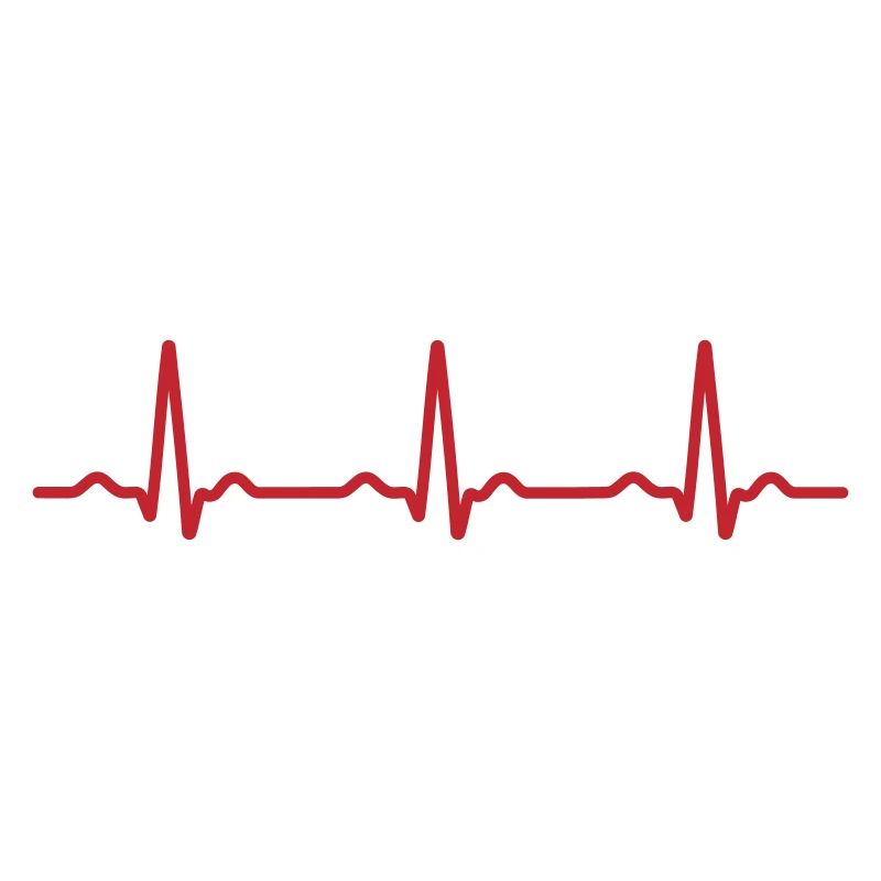 Seamless Red Ecg Heartbeat Pattern