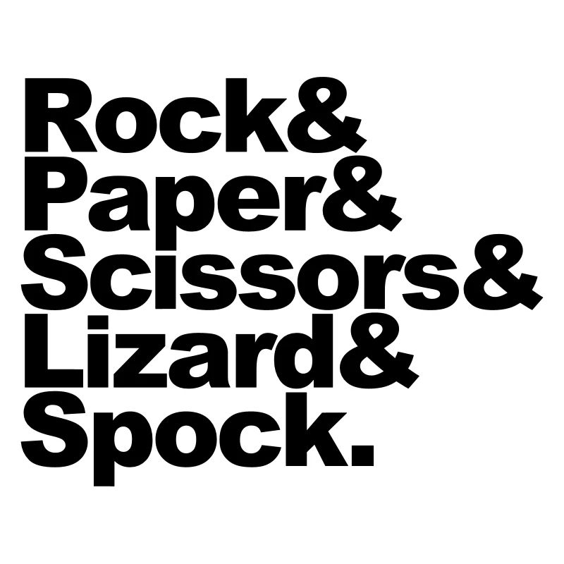 Rock Paper Scissors Lizard Spock