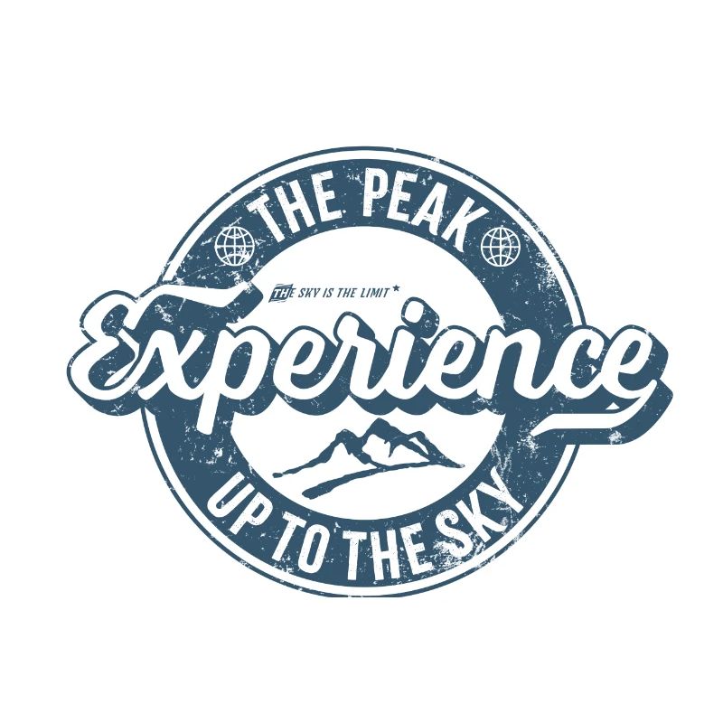 Label rétro Peak Experience