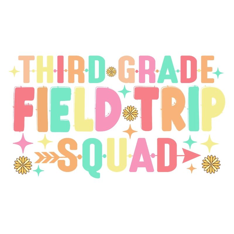 Teacher Students Third 3rd Grade Field Trip Squad