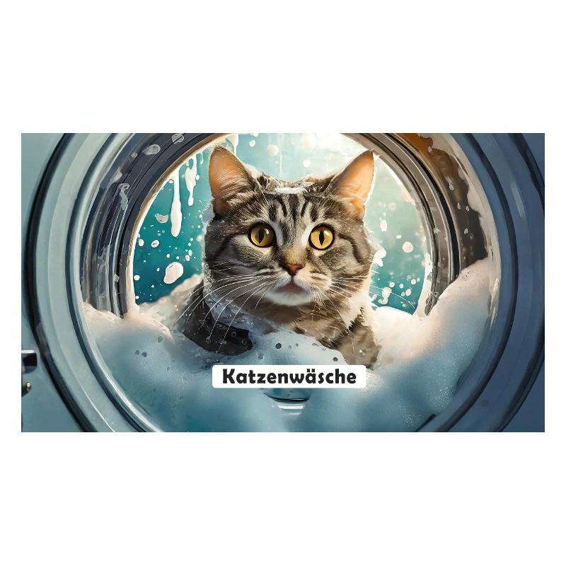 Pun ambiguous german expression – Katzenwäsche