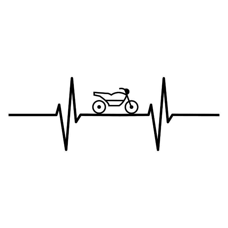 Heartbeat with moppet / motorcycle