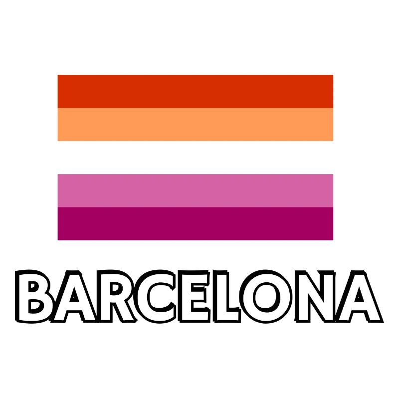Drapeau de la fierté lesbienne de Barcelone