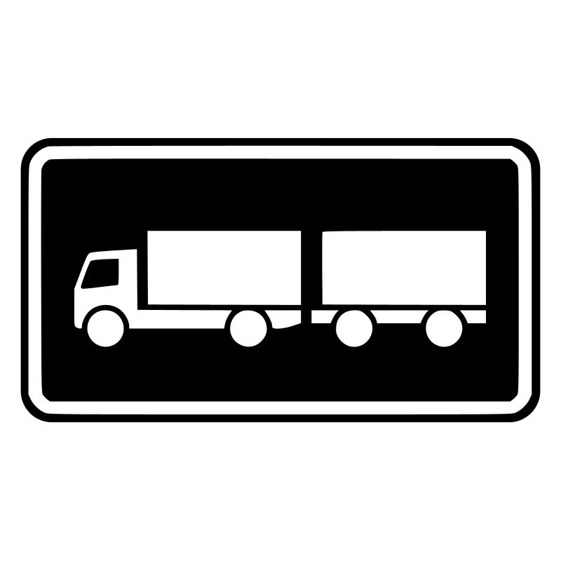 Shield Truck Trailer Trailer Inverted Negative