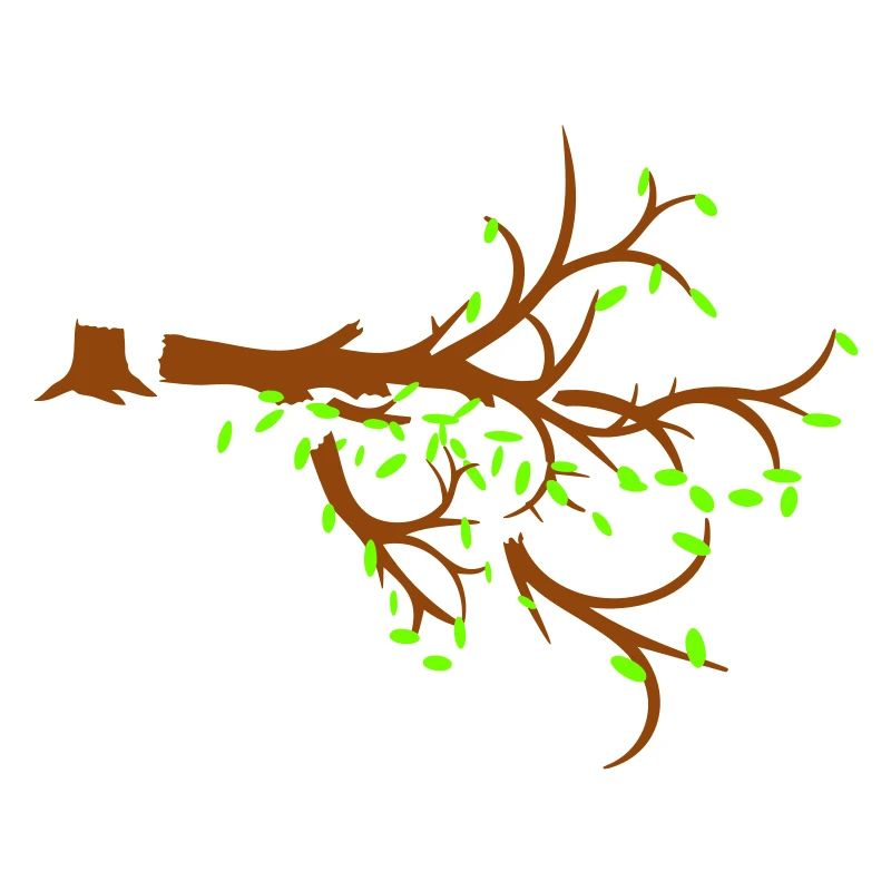 Felled Lumberjack Tree Forest Sapling Silhouette