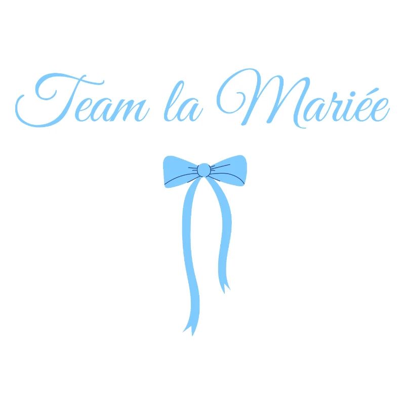 Team The Bride Blue Bow
