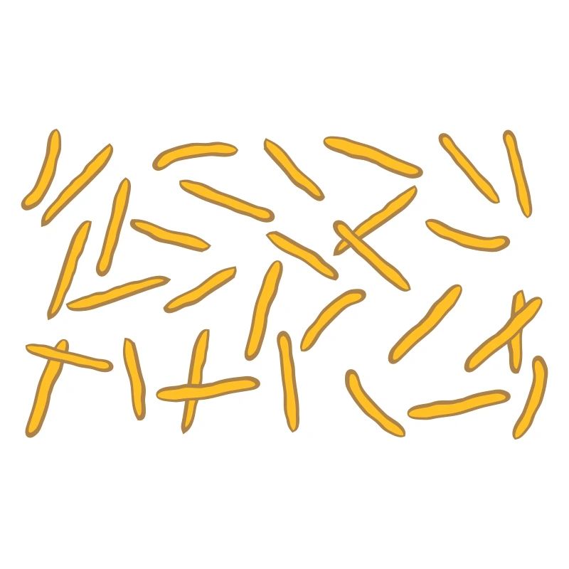 Français Fries Rain Pattern