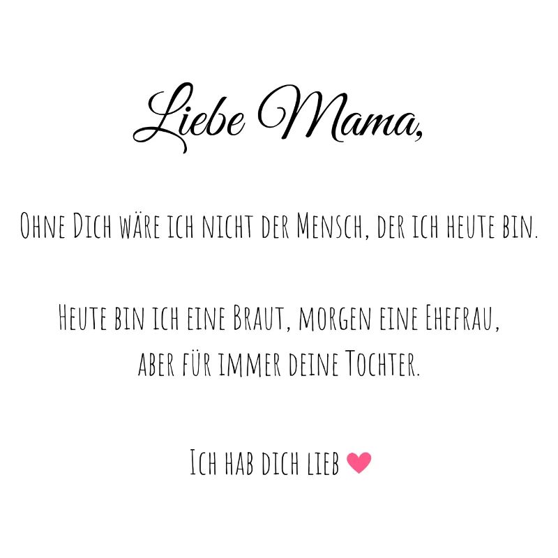 Brautmutter Geschenk