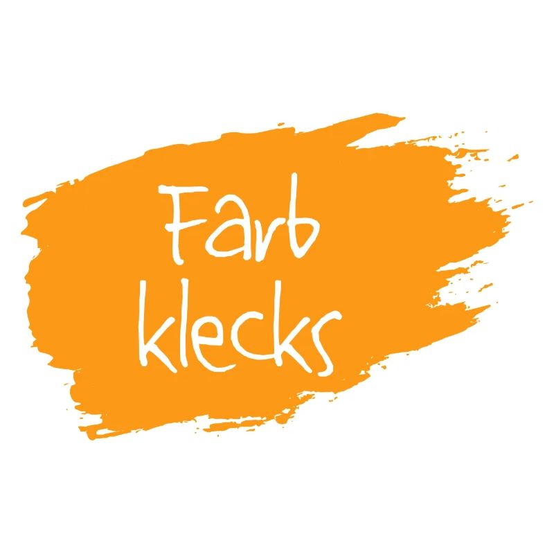 Farbklecks orange