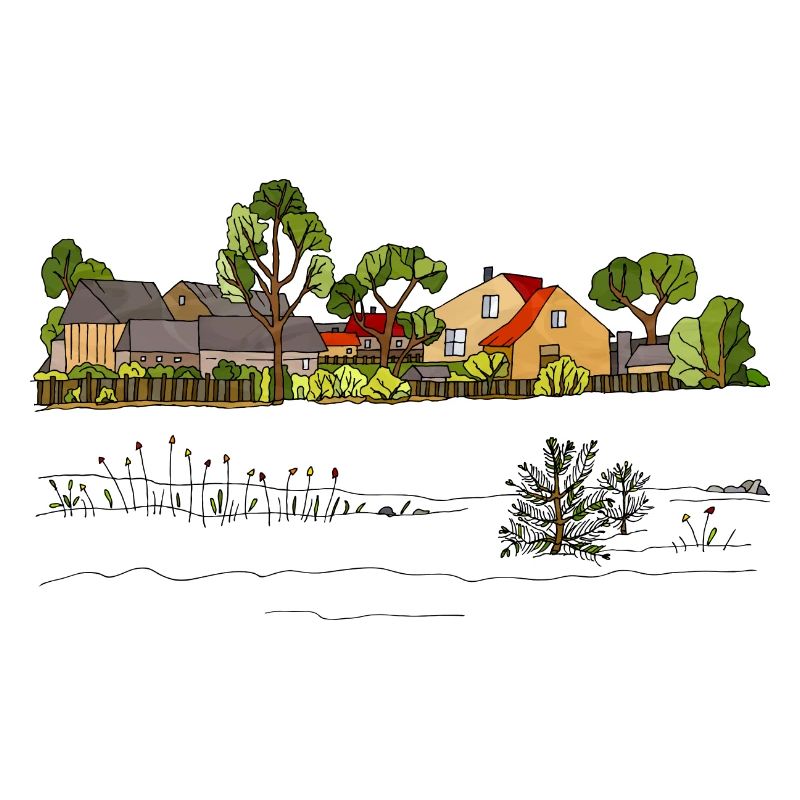 Ländliche Landschaft