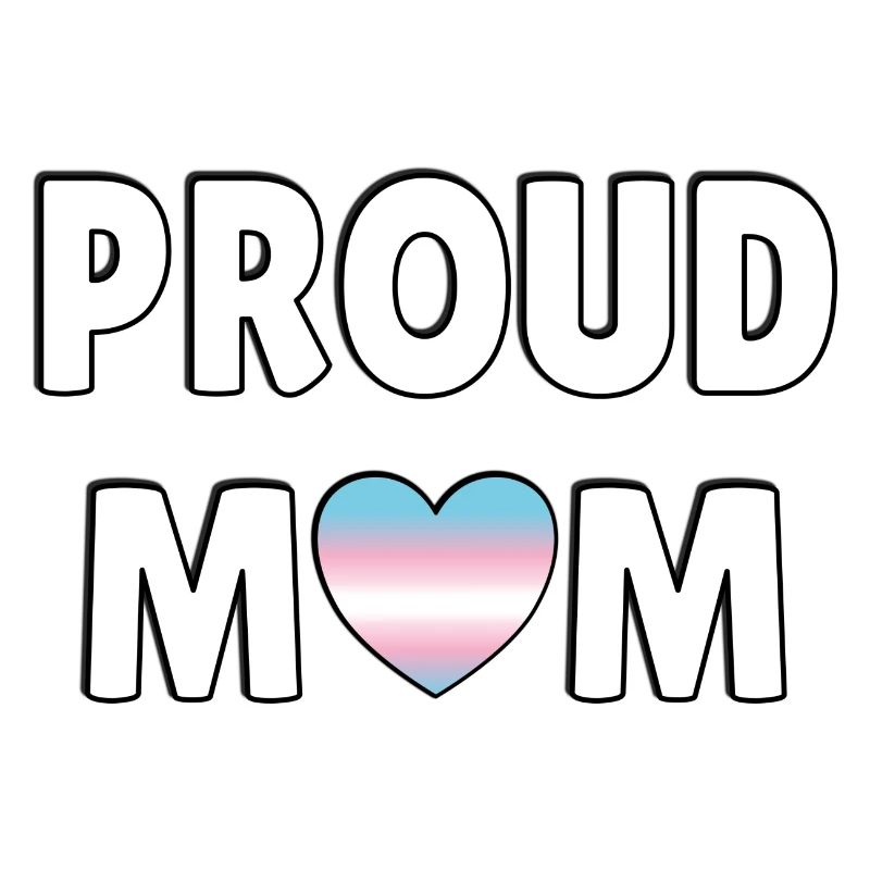 Fier coeur de drapeau trans maman