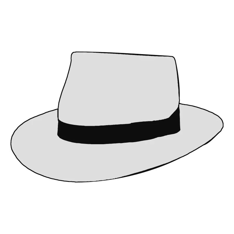 chapeau blanc