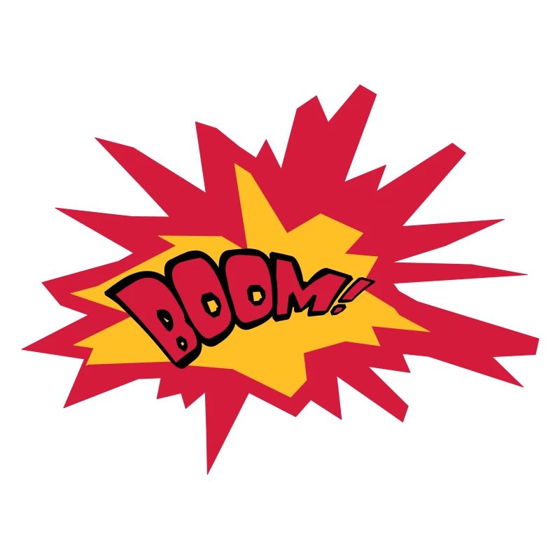 boom text fire flame hot tnt dynamite explode