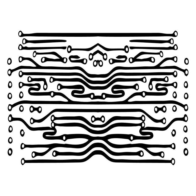 design lines microchip disk pattern cool lines