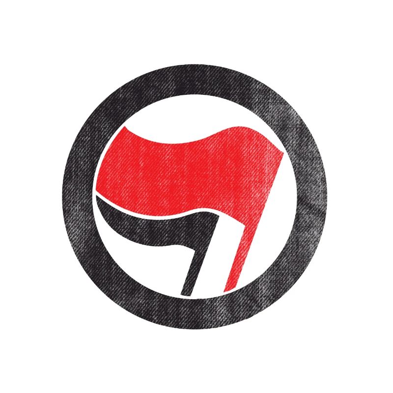 DRAPEAU ANTIFA DRAPEAU ROUGE NOIR