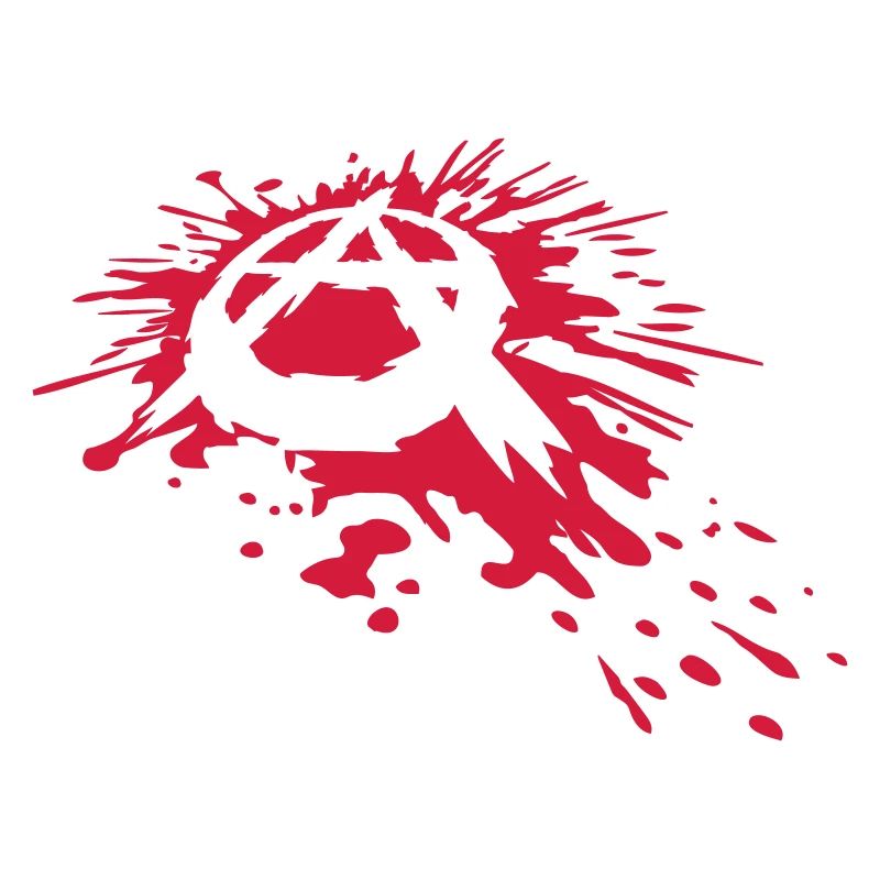 Spritzer Blut Anarchie Symbol