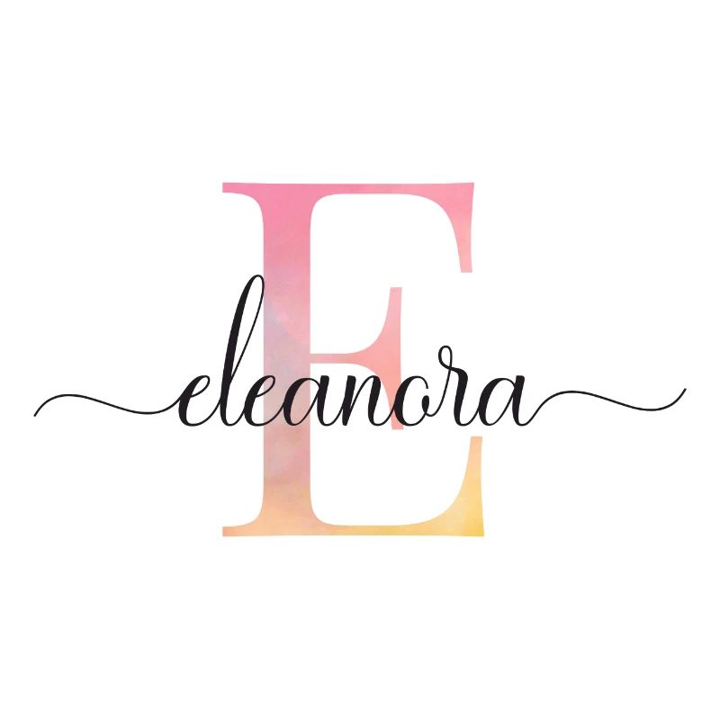 E| Monogramme | Nom | ÉléanoeaAquarelle