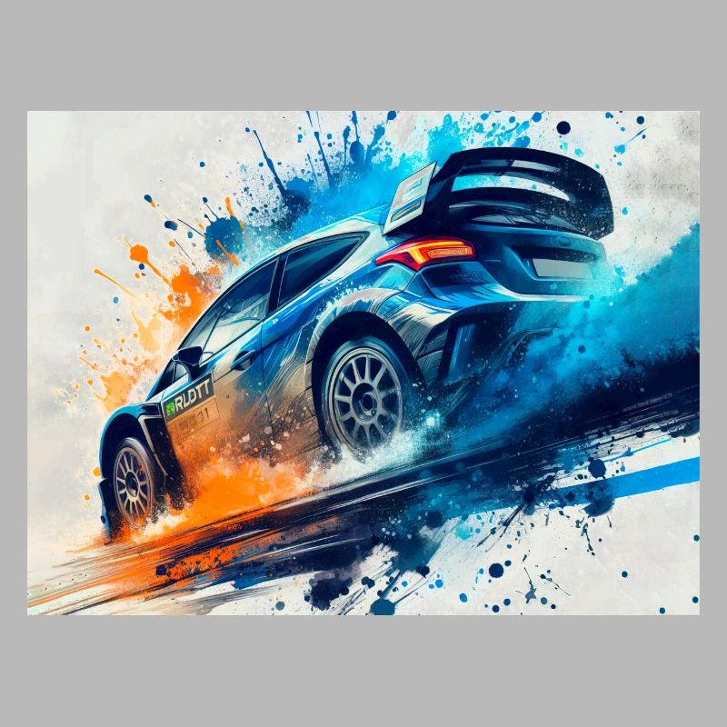 Course de voitures de rallye