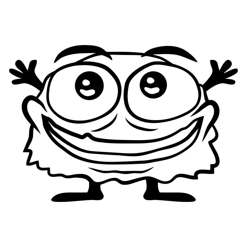 Mignon petit monstre poilu