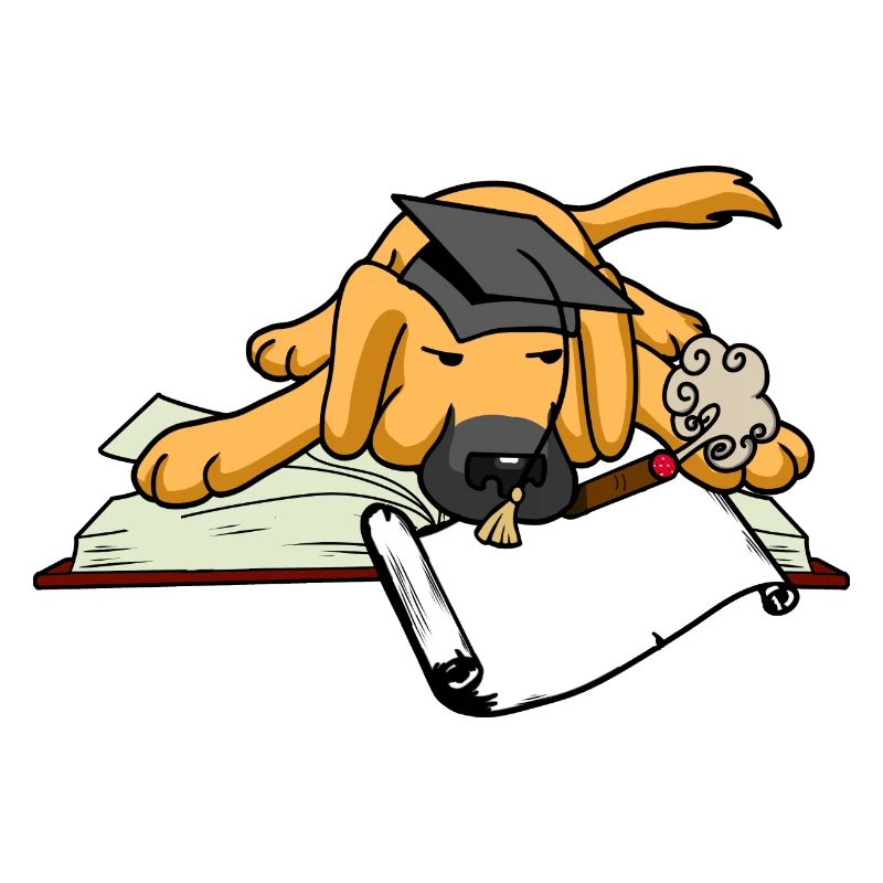 Dog Student Study University University Scholar Abi