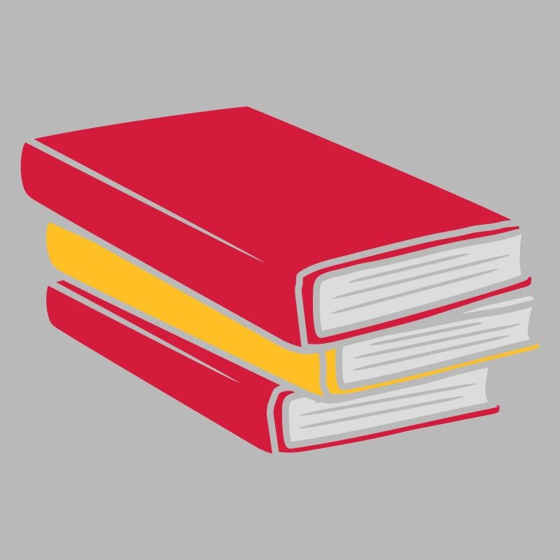 Design gestapelte Bücher Comic