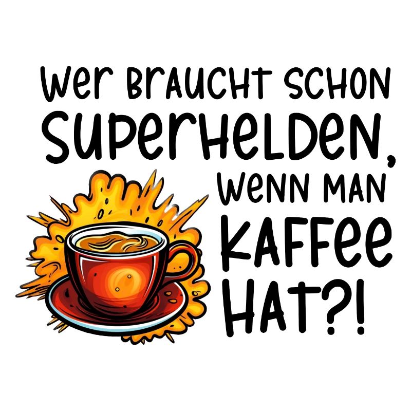 Superhelden Kaffe
