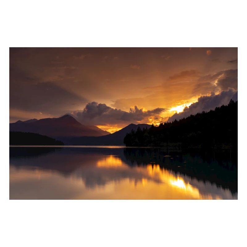 Abendrot am Walchensee