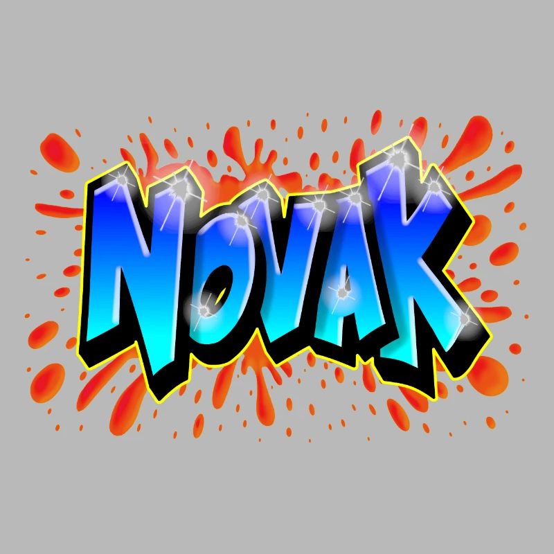 Graffiti NOVAK custom graff print